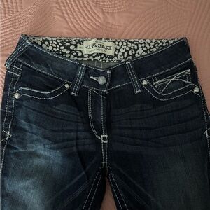 Ariat Indigo Boot Cut Jeans with Contrast Stitching